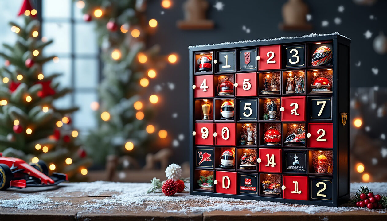 plongez dans l'esprit des fêtes avec notre calendrier de l'avent formule 1 ! chaque jour, découvrez une nouvelle surprise liée à l'univers de la f1, de la nostalgie des courses légendaires aux goodies exclusifs. préparez-vous à vivre une aventure palpitante jusqu'à noël !