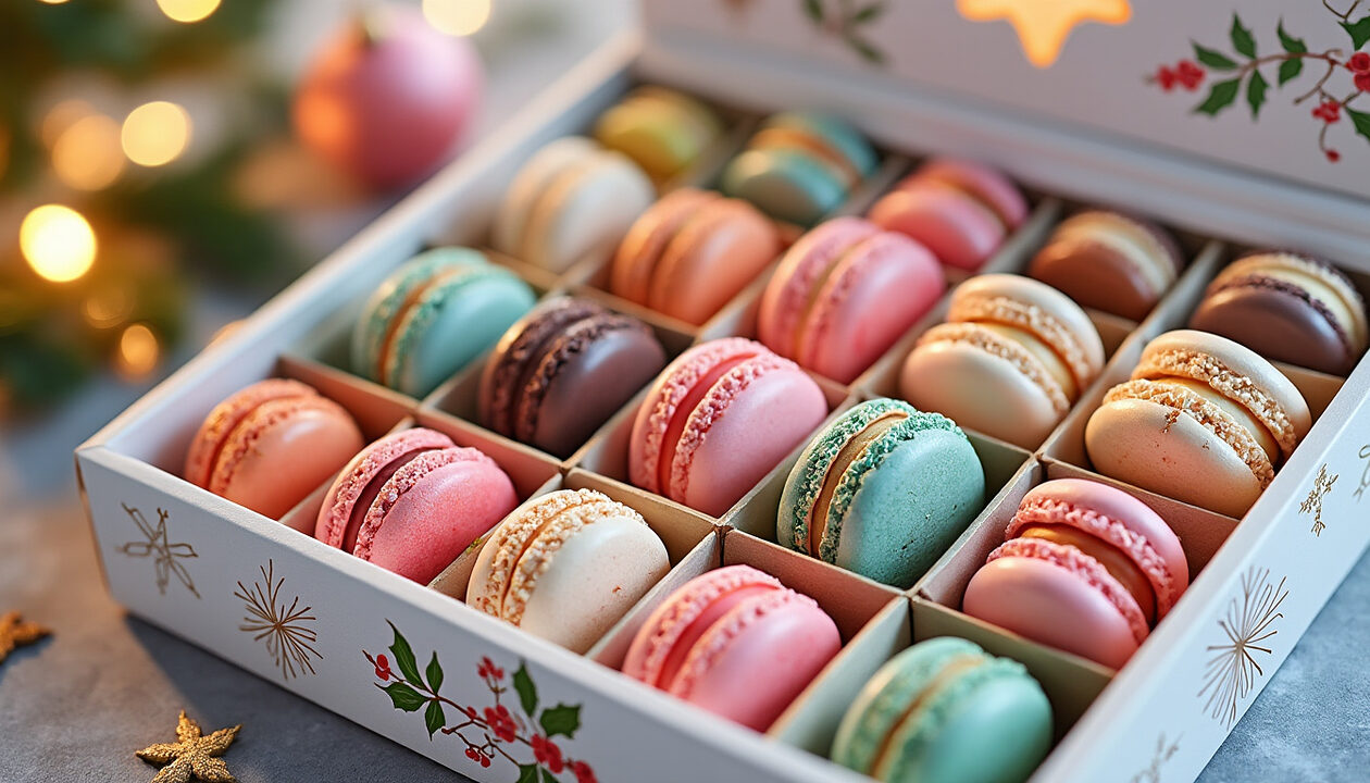 découvrez notre calendrier de l'avent macaron, une délicieuse surprise sucrée qui vous accompagne chaque jour de décembre. savourez des créations délicates et variées, pour un mois festif rempli de douceur et de gourmandise.
