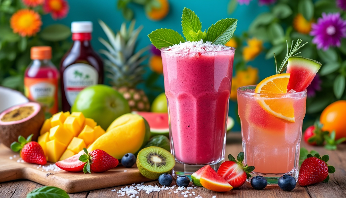 découvrez nos 5 délicieuses recettes de boissons rafraîchissantes maison parfaites pour l'été. éveillez vos sens avec des combinaisons fruitées et désaltérantes, faciles à préparer et idéales pour vous rafraîchir lors des journées ensoleillées.