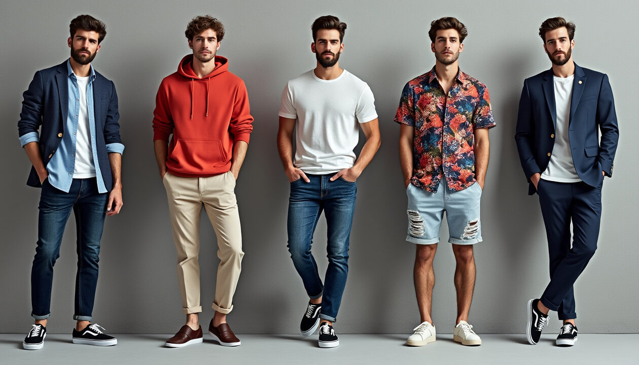 découvrez notre lookbook homme avec 5 tenues stylées et faciles à adopter ! inspirez-vous de nos sélections pour créer des looks modernes et élégants, adaptés à toutes les occasions. mettez en valeur votre style tout en restant confortable grâce à nos conseils mode.