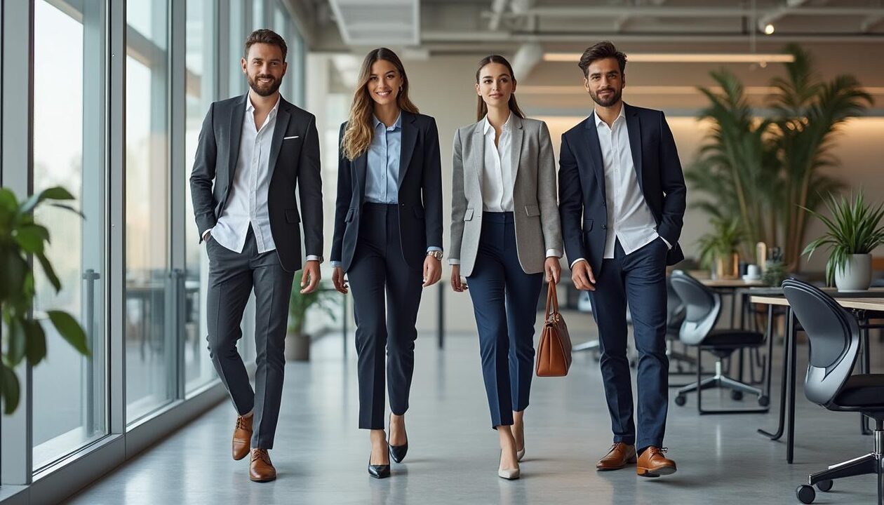 découvrez des looks de bureau stylés sans cravate, alliant confort et élégance décontractée. inspirez-vous de nos conseils mode pour créer des tenues professionnelles qui reflètent votre personnalité tout en respectant le code vestimentaire du bureau.
