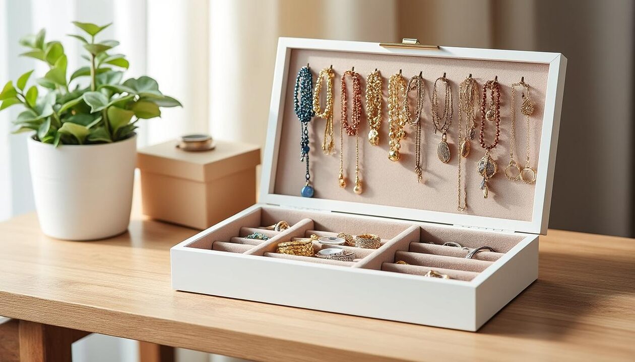 découvrez des astuces pratiques pour ranger vos bijoux en toute sécurité. apprenez à organiser vos colliers, bracelets et boucles d'oreilles sans les abîmer, pour les conserver en parfait état et les retrouver facilement.